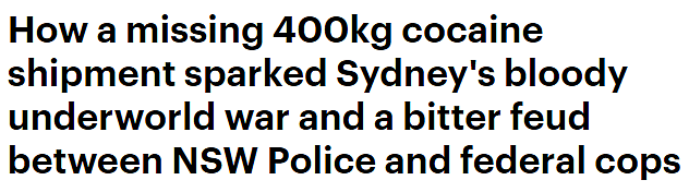 400公斤毒品不知所踪，引发悉尼黑帮血腥战争！十多人丧命（组图） - 1