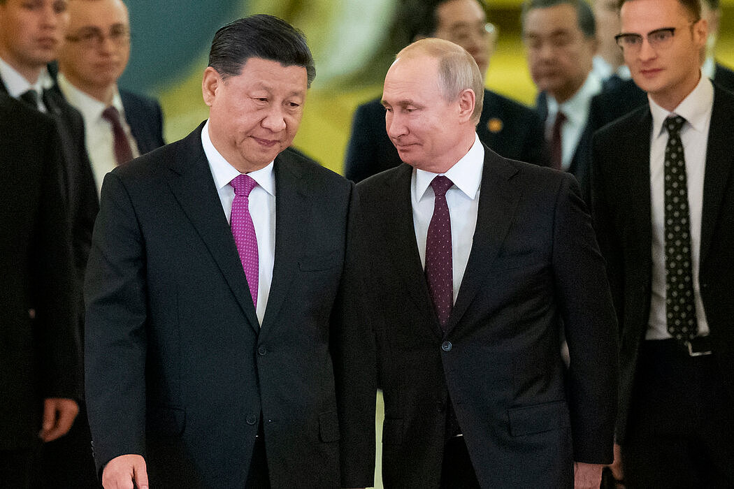 2019年，中国国家主席习近平和俄罗斯总统普京。美国指责中国越来越倾向于为俄罗斯提供武器。