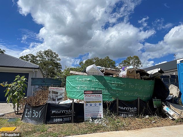 The couple have now been in touch with several other families facing similar problems, including this site in Griffin, in Moreton Bay, Queensland