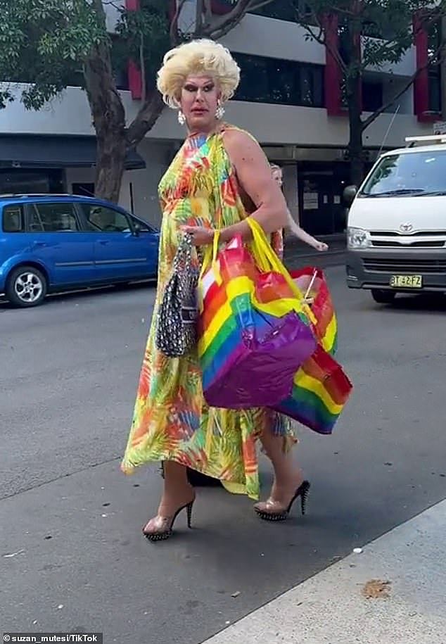 Drag queen Penny Tration was left reeling after being refused a taxi in Sydney