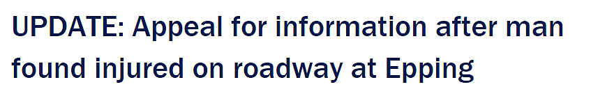 最新！Epping撞人案更多细节公开，肇事车逃逸路线曝光！华翁仍昏迷未醒（组图） - 2