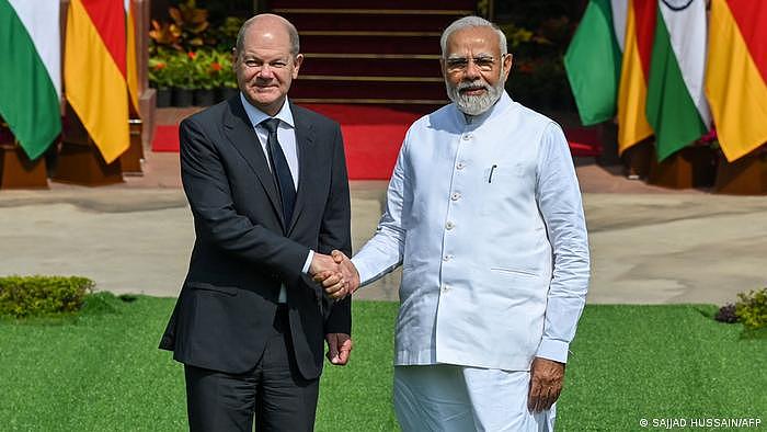 德国总理肖尔茨今年2月访问印度