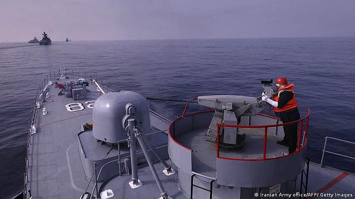 中国、俄罗斯和伊朗2022年8月在印度洋举行海上联合军演