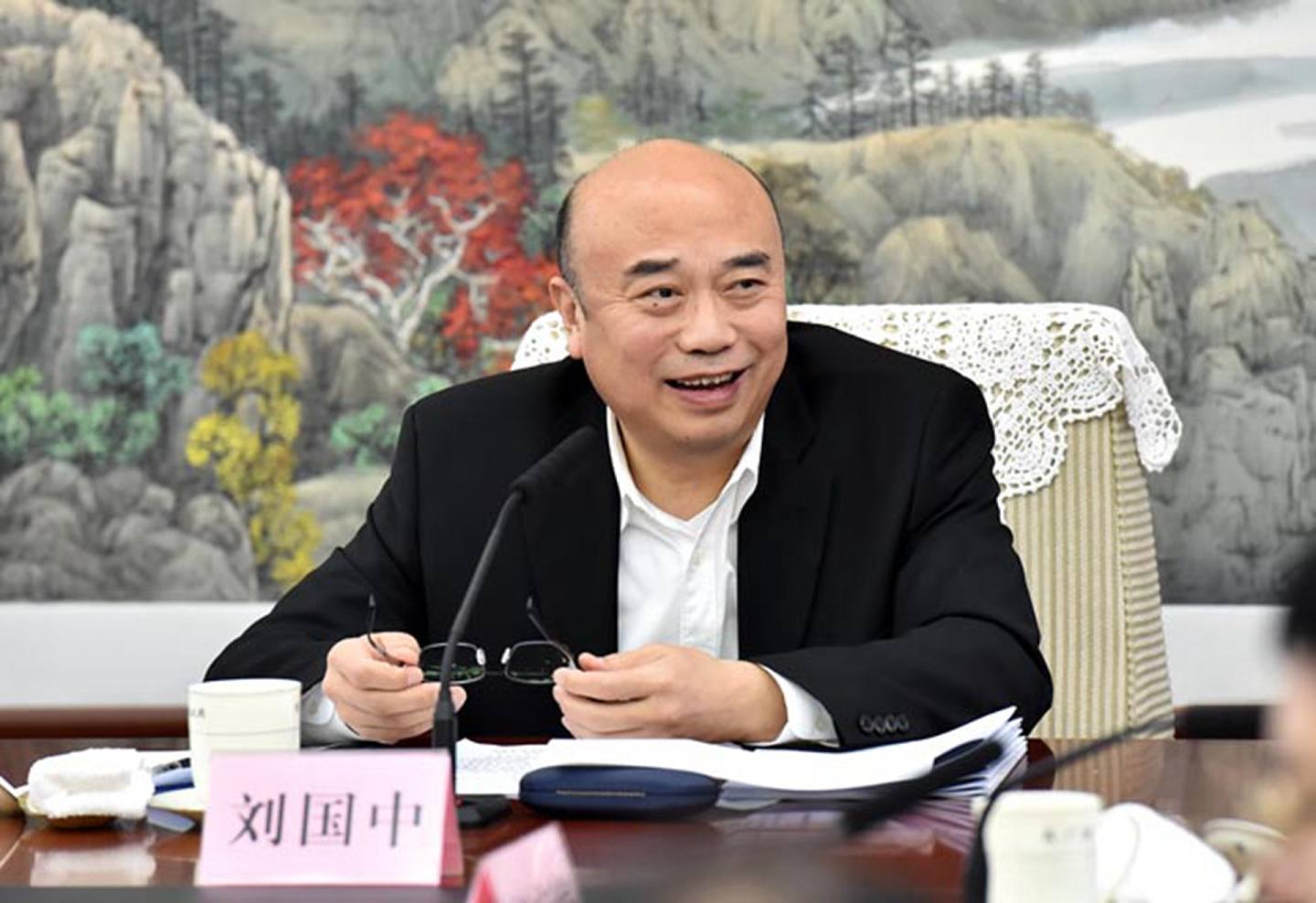 在今年全国人大会议上，刘国中成为中国副总理。 （吉林省政府官网）