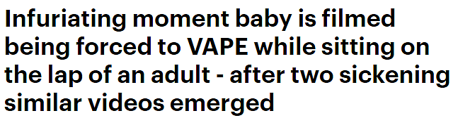 又一起！澳婴儿被喂电子烟，2人不顾孩子抗拒按头强塞（视频/组图） - 1