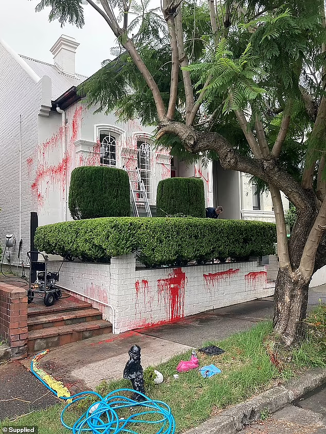 悉尼老太房屋遭蓄意破坏，满墙红漆堪比“谋杀现场”！邻居怒批肇事者“人渣”（组图） - 4