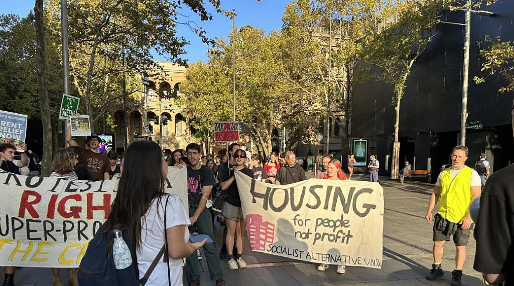 不满悉尼租金持续飙涨，租客在CBD游行示威！抗议政府视而不见（组图） - 3