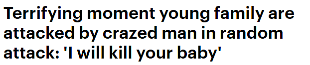 墨尔本家庭遭无端袭击！陌生男子踢车门扬言杀人，孕妈受惊尖叫，丈夫直接吓傻（视频/组图） - 1