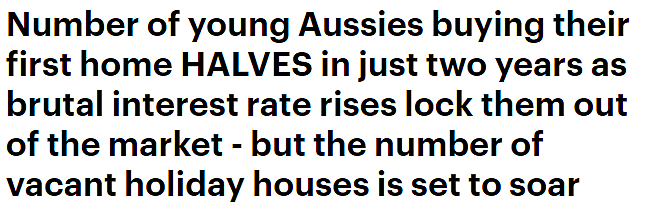 年轻人购房难！利率不断上升，澳洲首次购房者数量锐减（组图） - 1