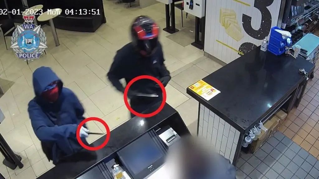 珀斯麦当劳员工被刀挟持视频曝光！警方呼吁公众确认歹徒身份（图片） - 3
