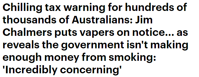 澳洲电子烟兴起，香烟使用量减少，本财年税收或少$50亿（组图） - 1