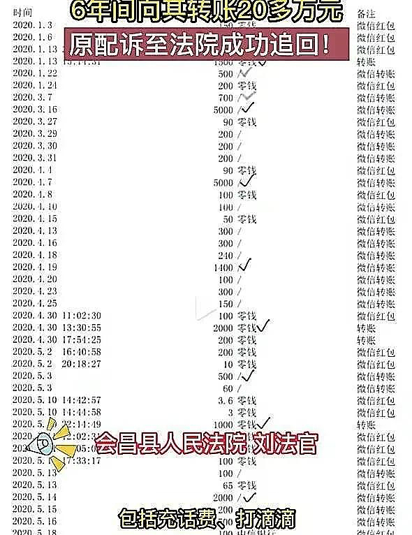 男子出轨6年转账情人20万，被原配成功追回，网友：她这招真狠（组图） - 9