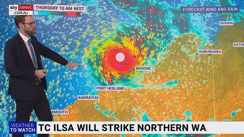 三级飓风将登陆西澳，气象局警告：受影响地区居民做好准备（组图） - 2