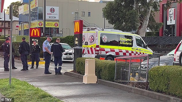 A paramedic has been rushed to hospital after being stabbed in an early morning attack