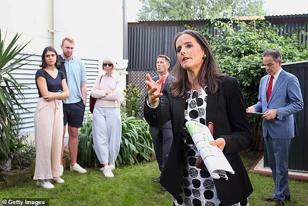 Ms Cook inspected a home in Sydney's inner west on Friday and decided to bid on the property at auction the following day (stock image)
