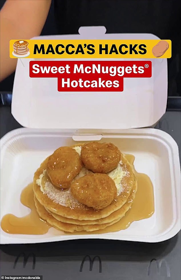 Foodies have been left drooling after McDonald's revealed the secret way to order a serve of 'sweet McNuggets hotcakes'