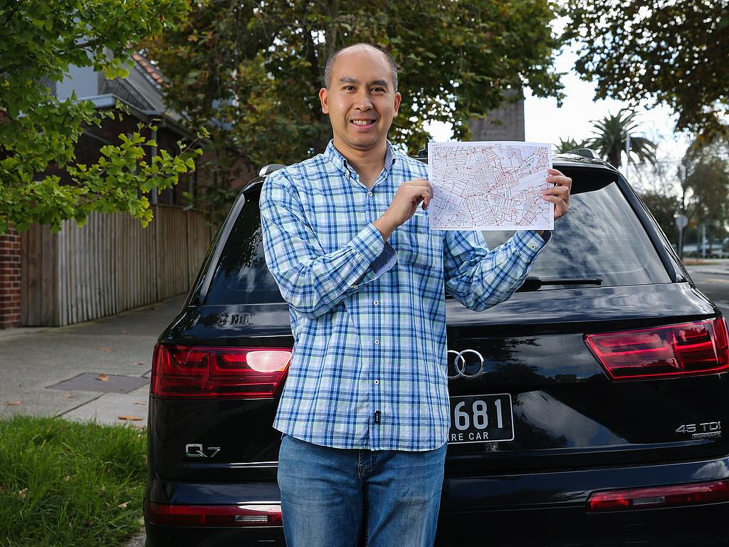 造福司机！悉尼华男手绘多区“停车地图”，大量秘密车位曝光（组图） - 2