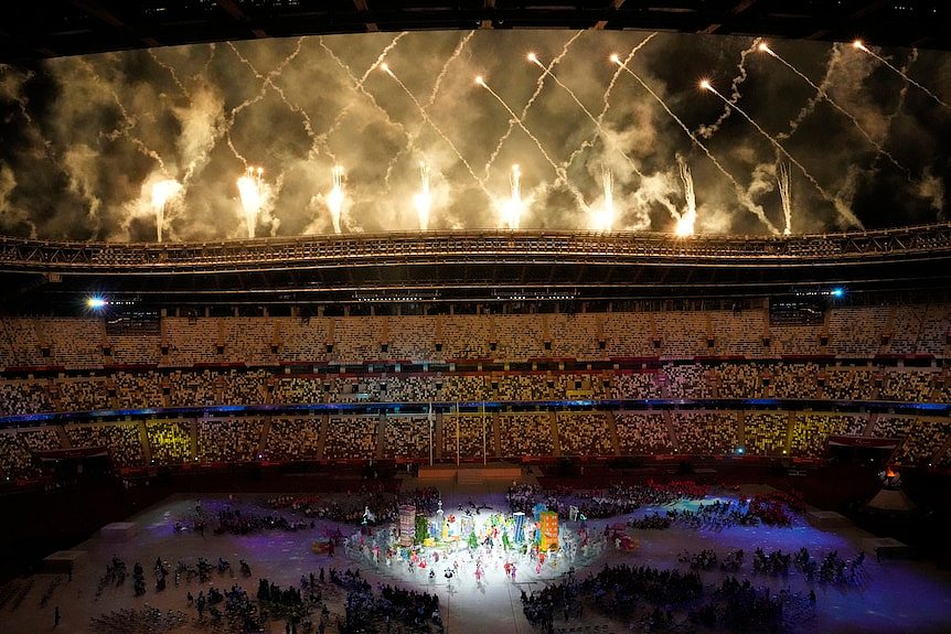 Fireworks go off after Paralympics closing ceremony