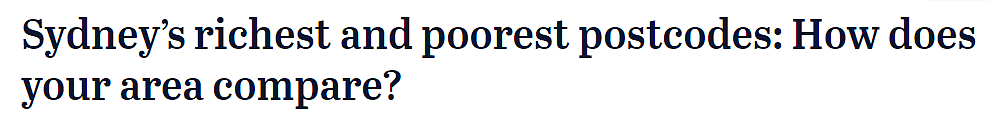 澳洲“社会经济最有利”邮编区揭晓！前10都在悉尼，第1名出人意料（组图） - 1