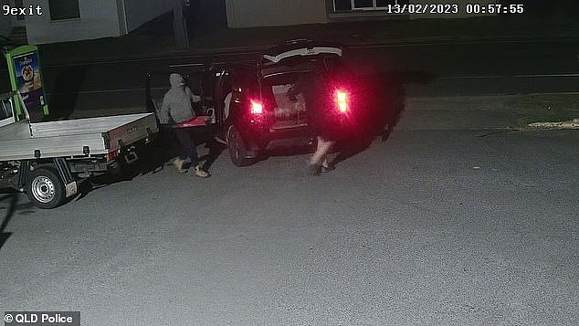Detectives are on the hunt to track down these brazen thieves who stole a catalytic converters from a ute parked at a service station at Southport in the early hours of February 13
