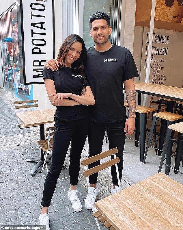 Popular South Australian fast food chain Mr Potato is opening its doors in Sydney on Saturday, the founders Jess and Tyson are pictured
