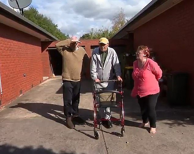 Pensioners in a flat block in Geelong, Melbourne (pictured) have seen a $177 a week rise, raising their weekly rent to $350