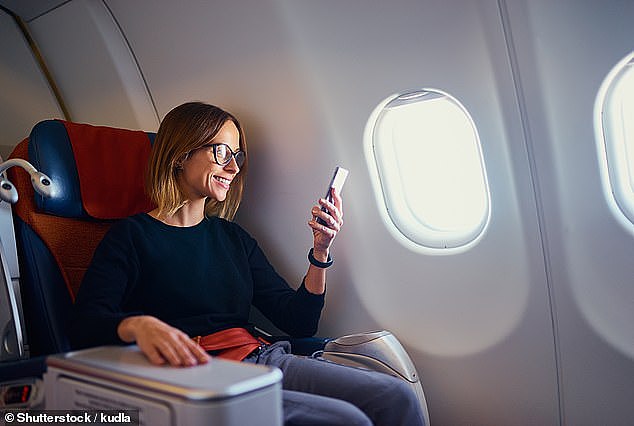 Qantas will be offering passengers in economy the chance to experience the space of flying first class by buying neighbouring seats (stock image pictured)