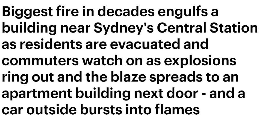 最新！悉尼CBD大火仍未彻底扑灭，周边区域持续封锁，两名学生向警方自首（视频/组图） - 26