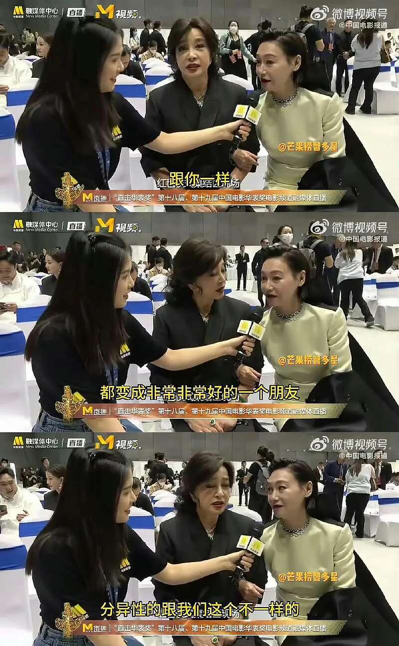 71岁刘晓庆华表奖接受采访，被质疑喝多说胡话（视频/组图） - 6