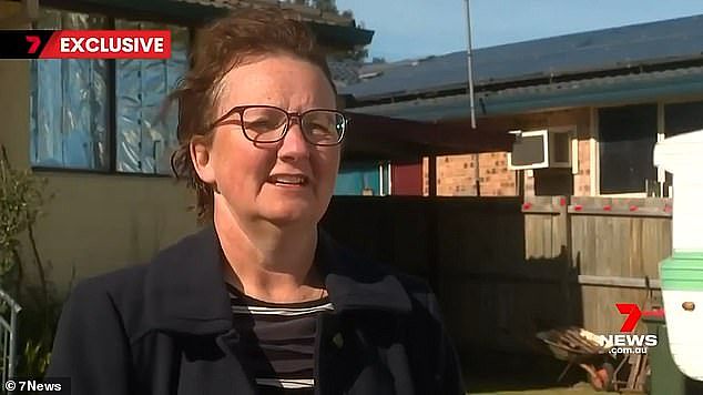 Sharon Robertson (pictured) who lives in The Oaks south west of Sydney said the two-storey development next door is approved by local Council - which has basically told her 'bad luck'