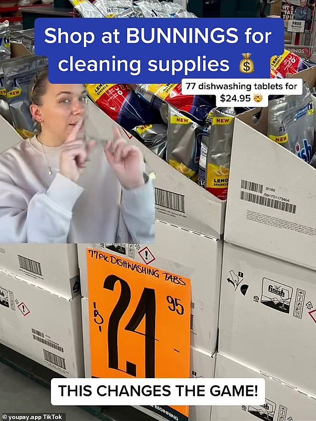 A bargain hunter has discovered a simple way to save hundreds on cleaning supplies a year - and all it takes is a trip to Bunnings Warehouse