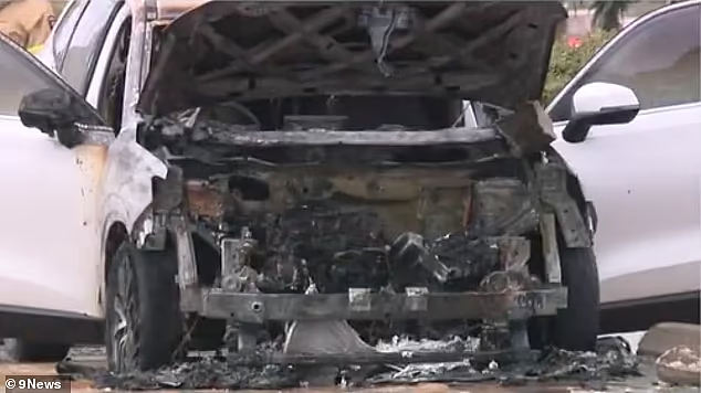 恐怖！珀斯男子Bunnings停车，被闪电击中，车子瞬间着火，烧成废墟（组图） - 3