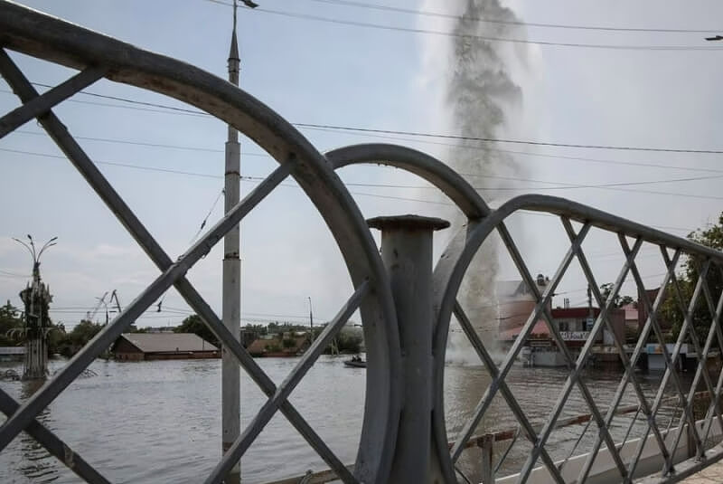乌克兰水坝被毁，无法再供应札波罗热核电厂冷却水（图） - 1
