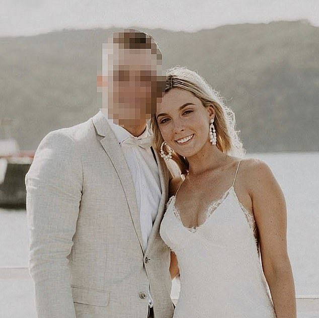 Isabelle (pictured) married Michael* in an intimate wedding in Palm Beach in 2018