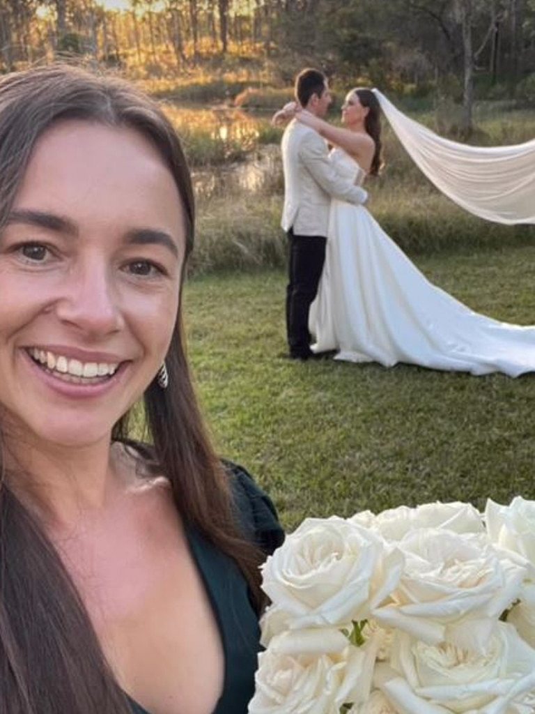 The pair wed at the iconic Wandin Valley Estate. Picture: Facebook