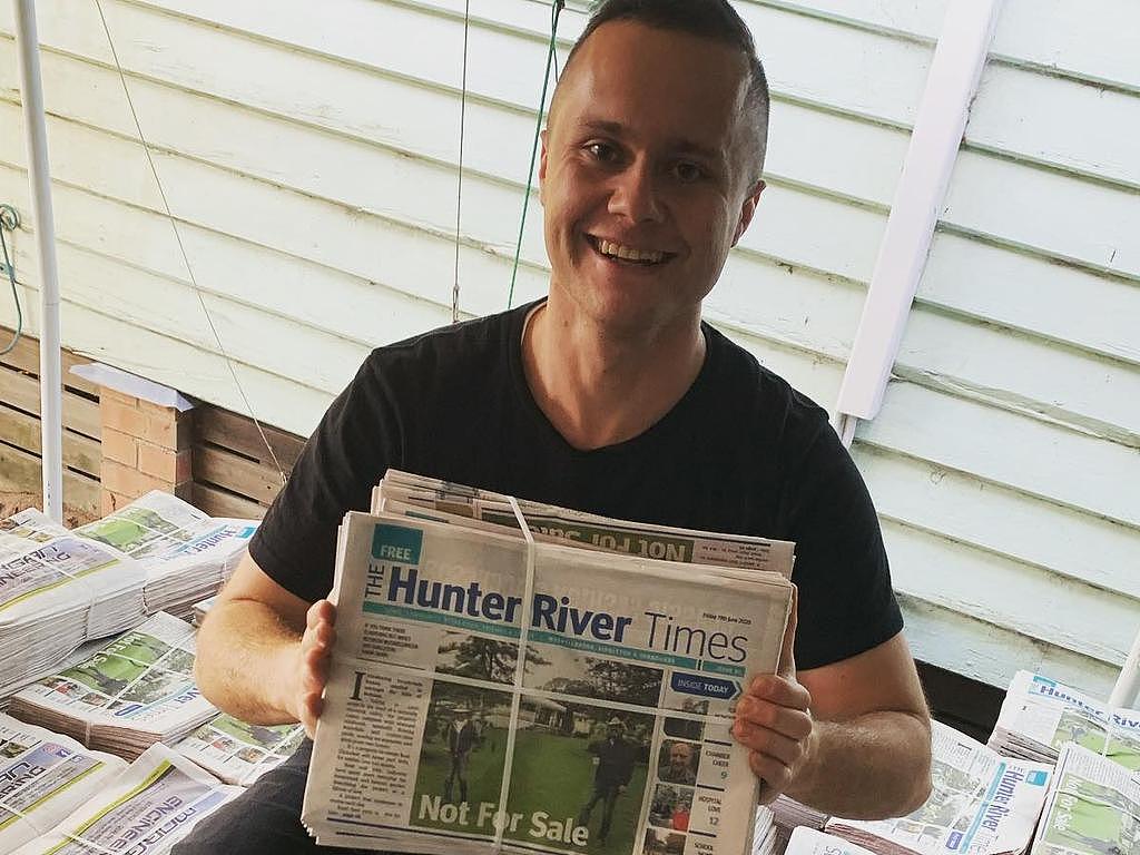 Alex Tigani knew the bride and groom through his work as Deputy Editor at the Hunter River Times. Picture: Instagram