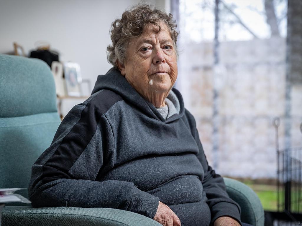 Betty May, 79, from Broadmeadows in Melbourne says she is struggling to paying her power bills. Picture: Jake Nowakowski