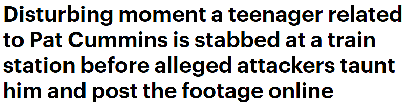 视频曝光！悉尼少年被捅倒地，身上沾满鲜血，照片遭涉案者传至网上，5名男孩被捕（视频/组图） - 1