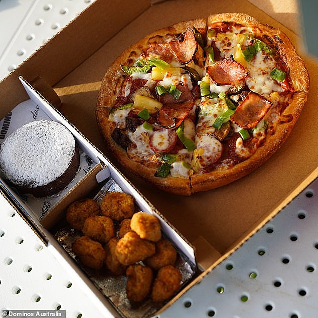 The popular pizza chain has just revealed 'My Domino's' - which is a personalised $10 meal box that includes one mini pizza and two sweet or savoury sides
