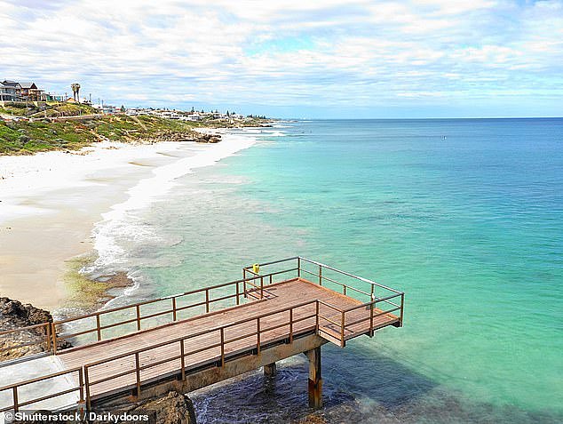 The unidentified object was found by a swimmer in the water at North Beach in Perth
