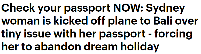 因护照有少量水渍，澳女出国登机被拒，机场痛哭！“提醒大家再三检查”（视频/组图） - 1