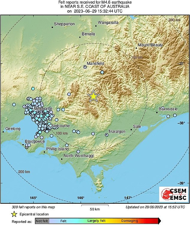 维州凌晨突发4.6级地震，7000多人有震感（组图） - 3