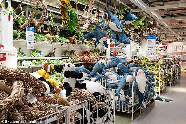 Ikea managers make sure that clearance bins always have 'mountains of products' to make customers think they were nabbing a bargain (pictured Ikea interior)