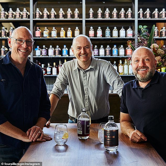 Stuart Gregor, Cameron McKenzie and Matt Jones founded Four Pillars Gin in 2013