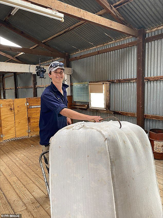 Alex Ho (pictured) is one of many Australians enjoying a new life in the country. He grew up in Brisbane but is now working on a farm 2,000km away in South Australia