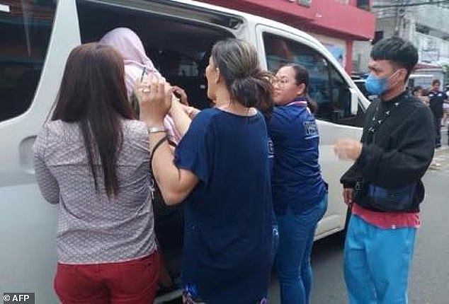 All the rescued children (one above) have been placed into the care of the Philippine Department of Social Welfare and Development