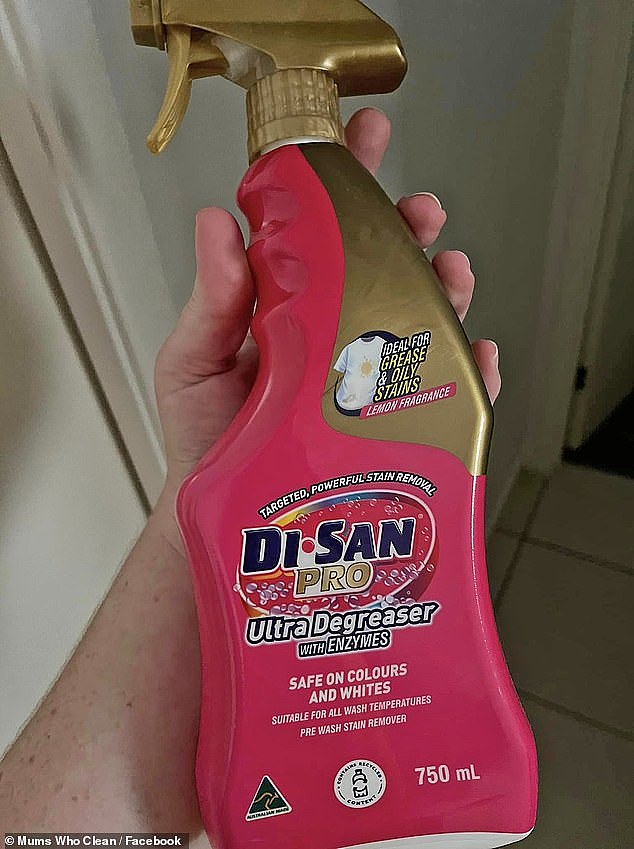 The $2.15 Di San Pre Wash Stain Remover from Aldi (pictured) has been wildly popular for years. However, now customers are struggling to get their hands on the product and are questioning if it's been 'discontinued'