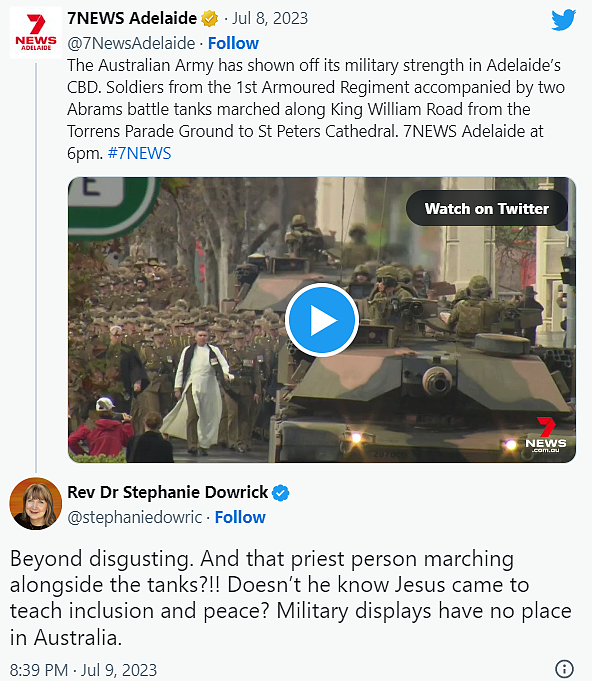澳洲军队穿过阿德莱德CBD引热议！网友：可怕、恶心（视频/组图） - 2