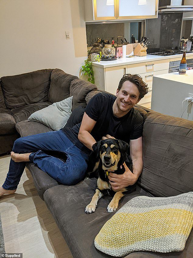 Engineering researcher Andy Lock (pictured with Labrador cross Ali) has revealed how he saved thousands of dollars a year in mortgage repayments - even before the rate rises - simply by switching banks