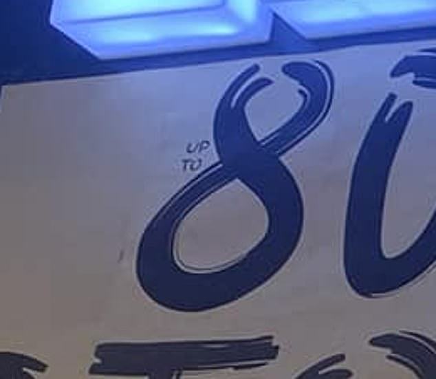 A tiny 'up to' was hidden in 'minuscule' writing, meaning sale prices on each item could vary from anywhere between one per cent and 80 per cent off